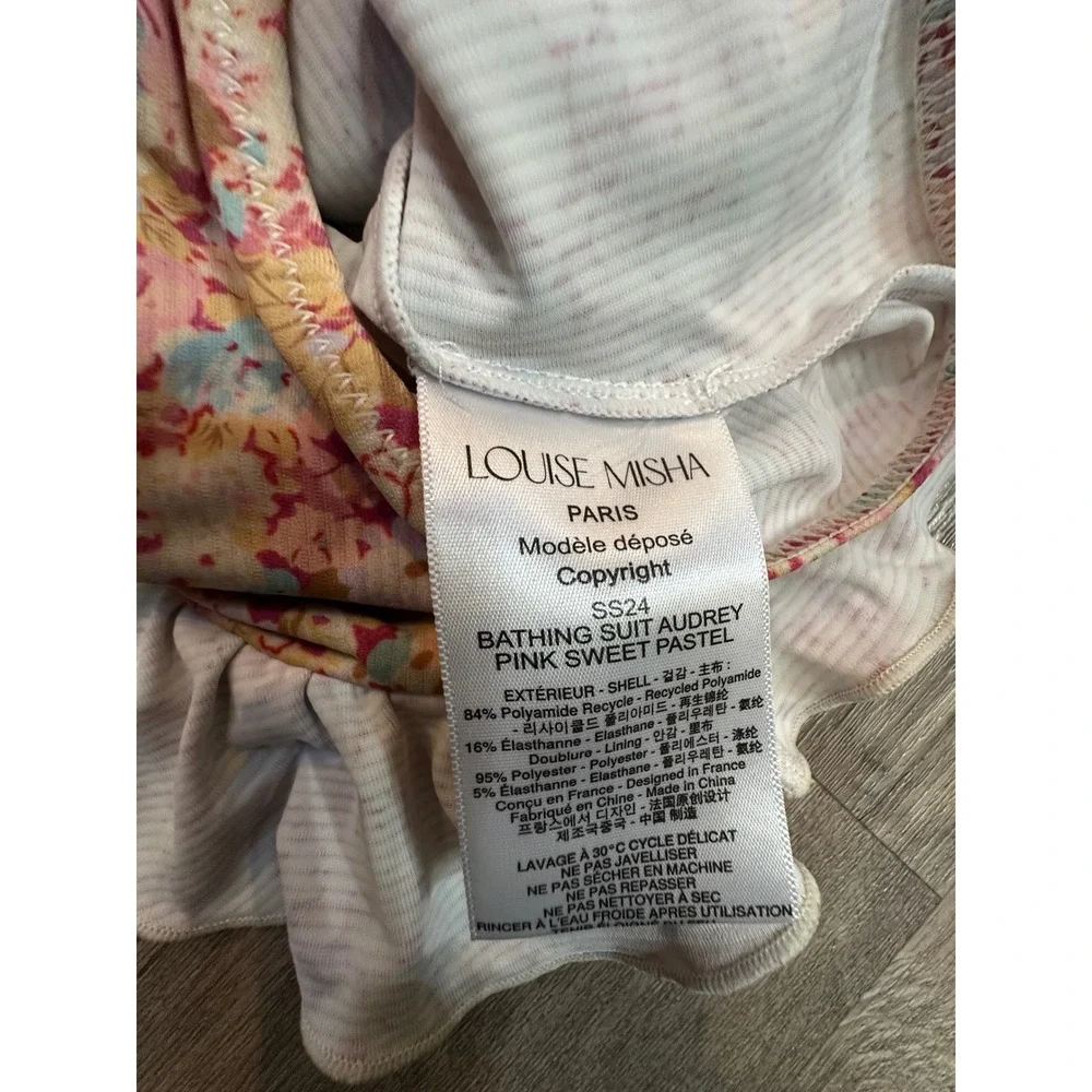 Louise Misha Girls Audrey One Piece‎ Swimsuit Pink Sweet Pastel Floral 3Y SS24